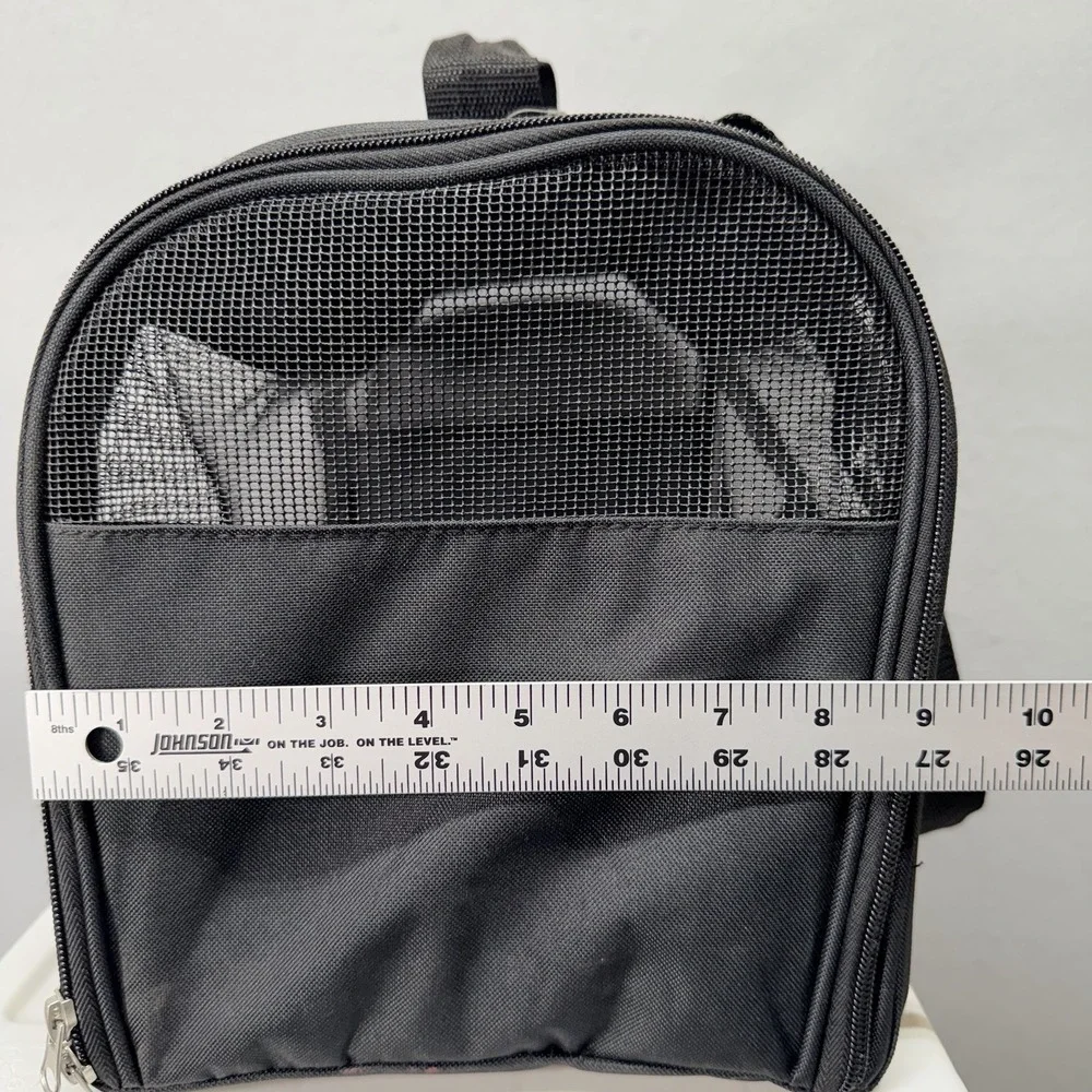Soft‎ Sided Pet Carrier Black Mesh Travel Bag Small Dog Cat Portable